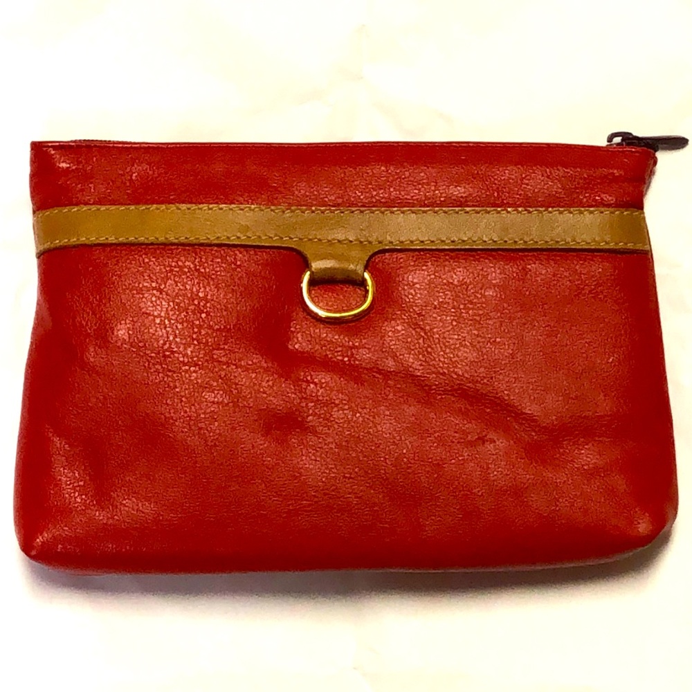 Del Rio cowhide zip pouch